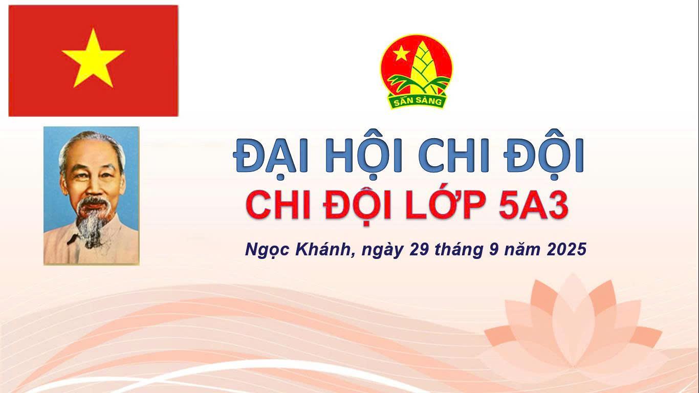 Đại hội chi đội lớp 5A3 nhiệm kỳ 2025-2026