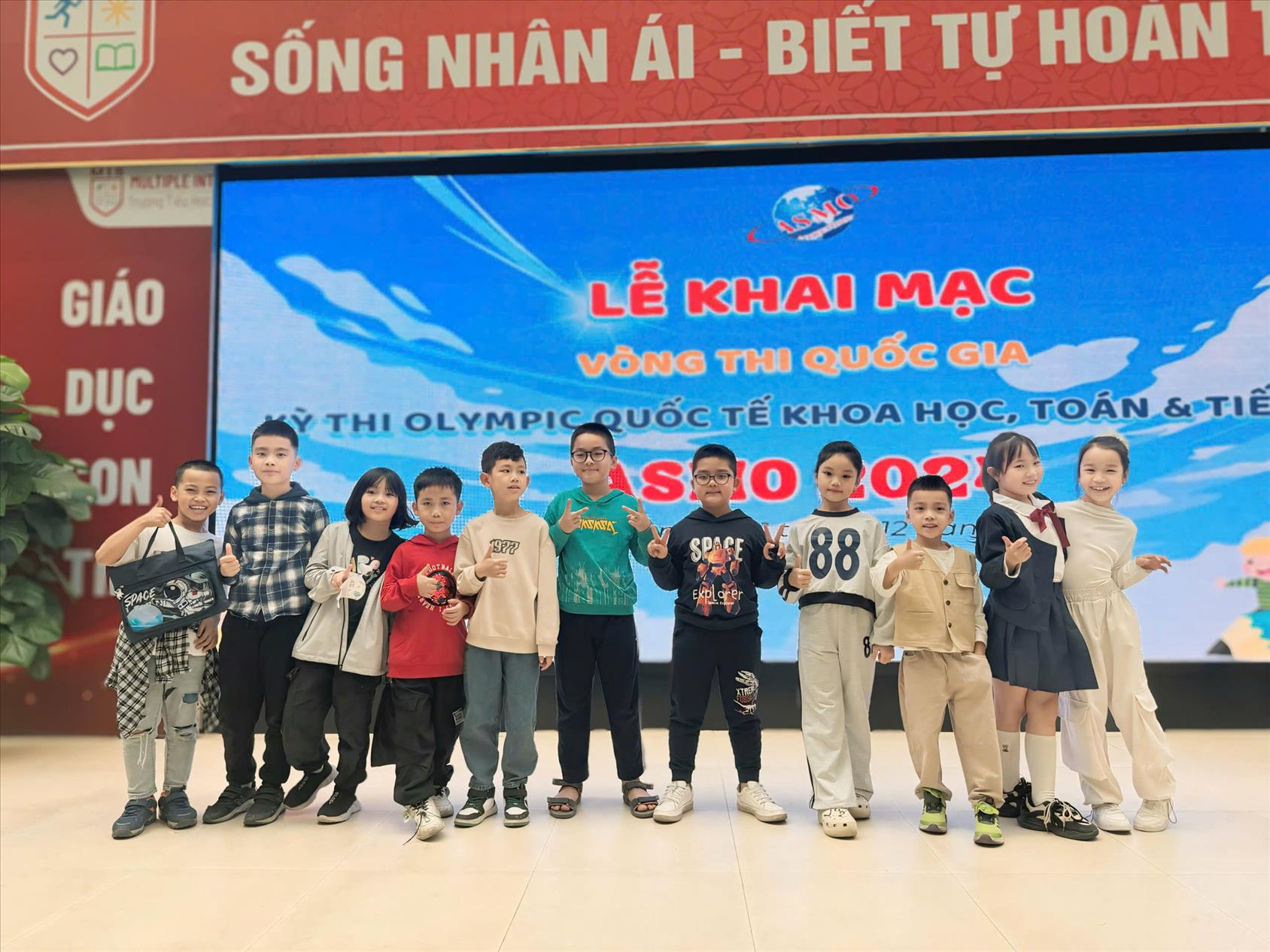 Lớp 3A5 đạt Thành tích xuất sắc Vòng thi Quốc gia ASMO năm 2024