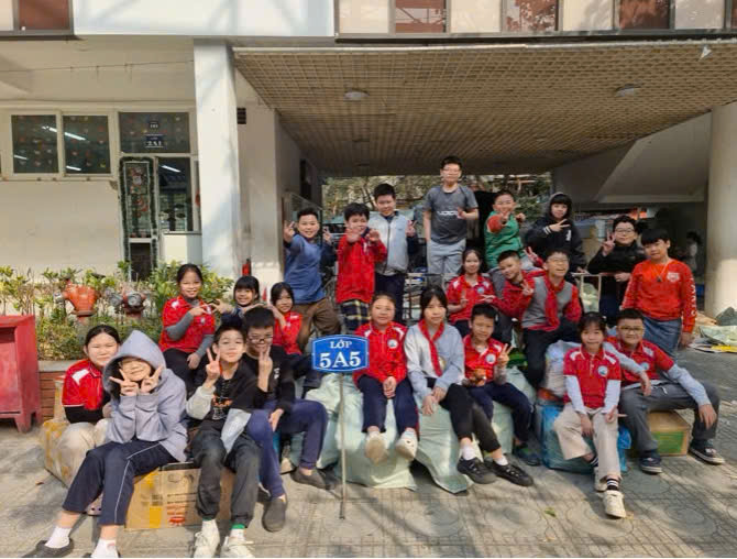 Lớp 5A5 – Dẫn đầu toàn trường trong phong trào Kế hoạch nhỏ đợt 1