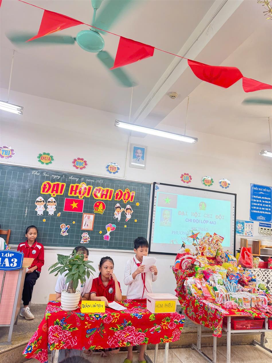 Lớp 4A3 tổ chức thành công Đại hội Chi đội nhiệm kì 2025 – 2026