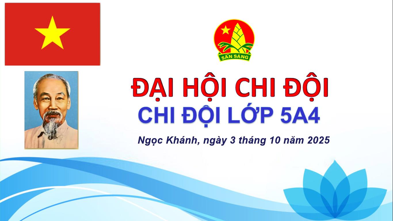 Đại hội Chi Đội lớp 5A4 nhiệm kì 2025-2026