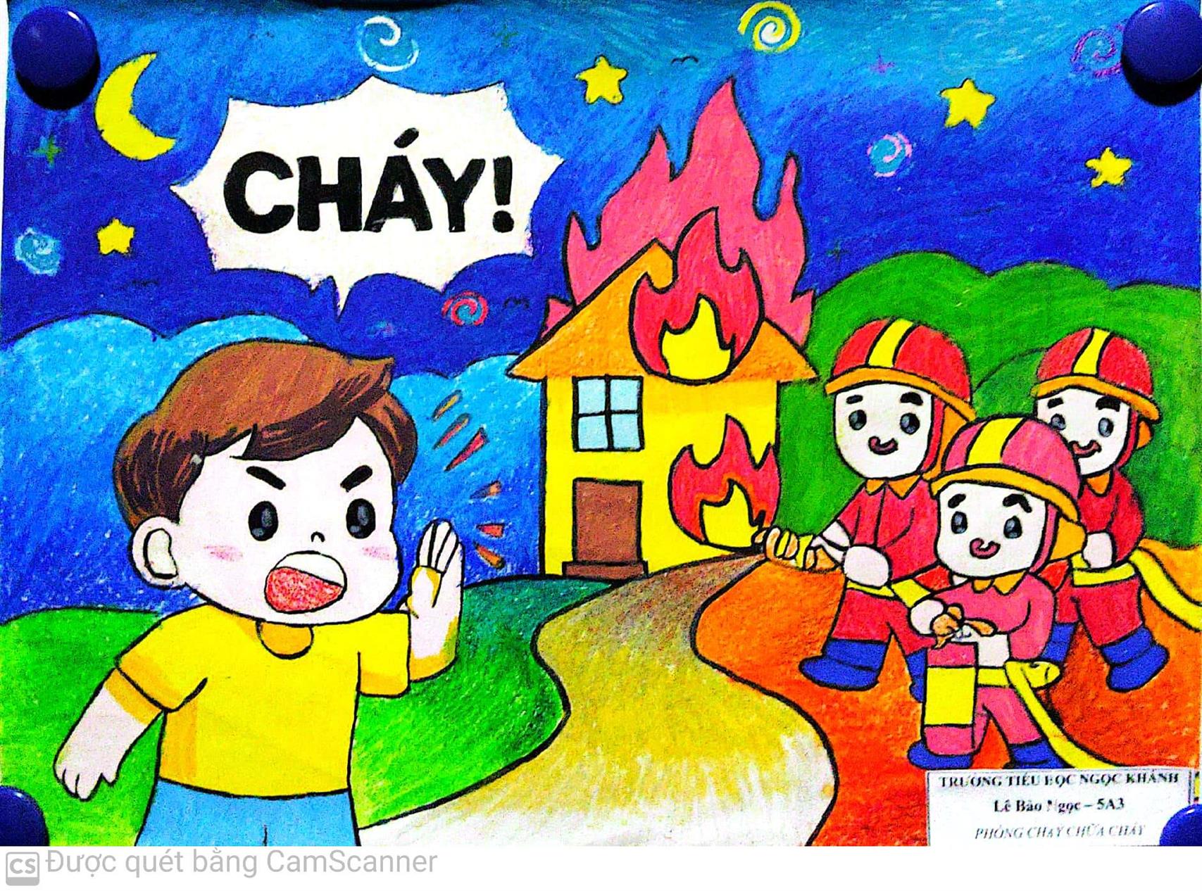 Tuyên dương học sinh tham gia hưởng ứng phòng trào toàn dân phòng cháy chữa cháy