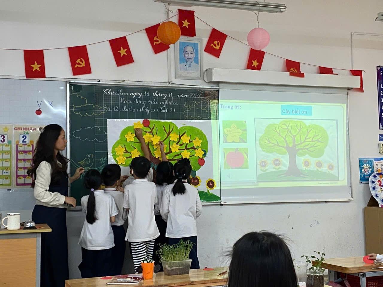 BÀI HỌC VỀ LÒNG TRI ÂN KHẮC SÂU  TỪ HOẠT ĐỘNG TRẢI NGHIỆM LỚP 2A5