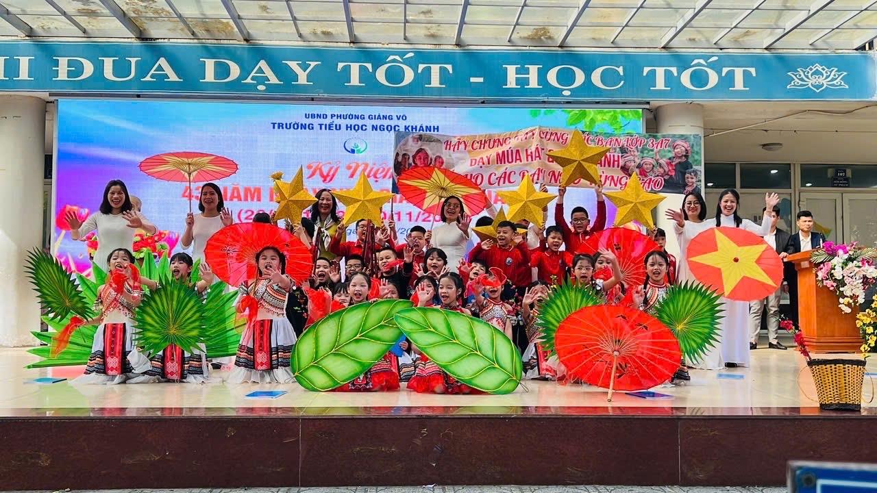 Tập thể lớp 3A7 đạt Giải Nhất toàn khối hội thi "Tìm kiếm tài năng âm nhạc Ngọc Khánh"