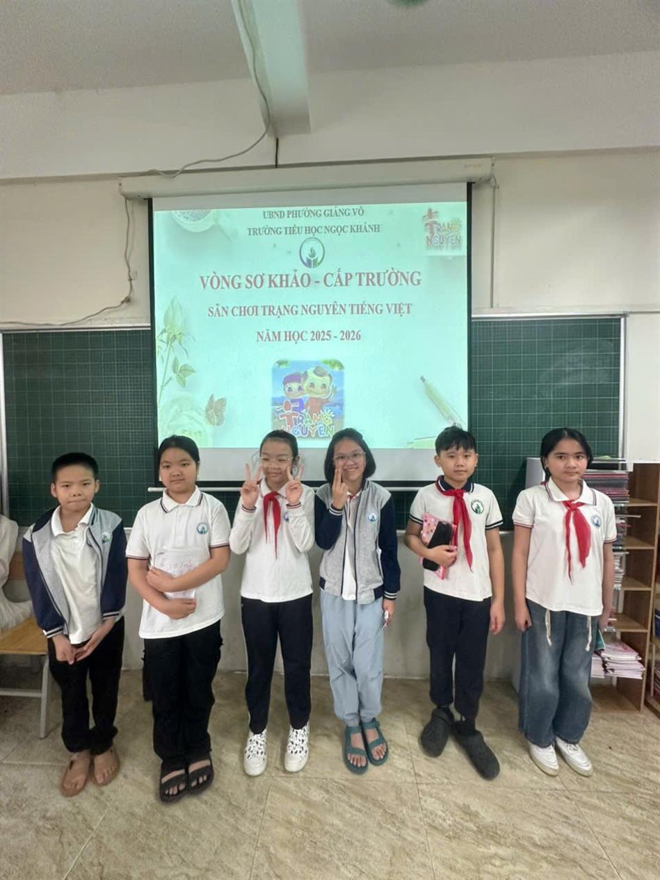 Lớp 5A2 với Vòng Sơ khảo - kì thi Trạng Nguyên Tiếng Việt cấp Trường