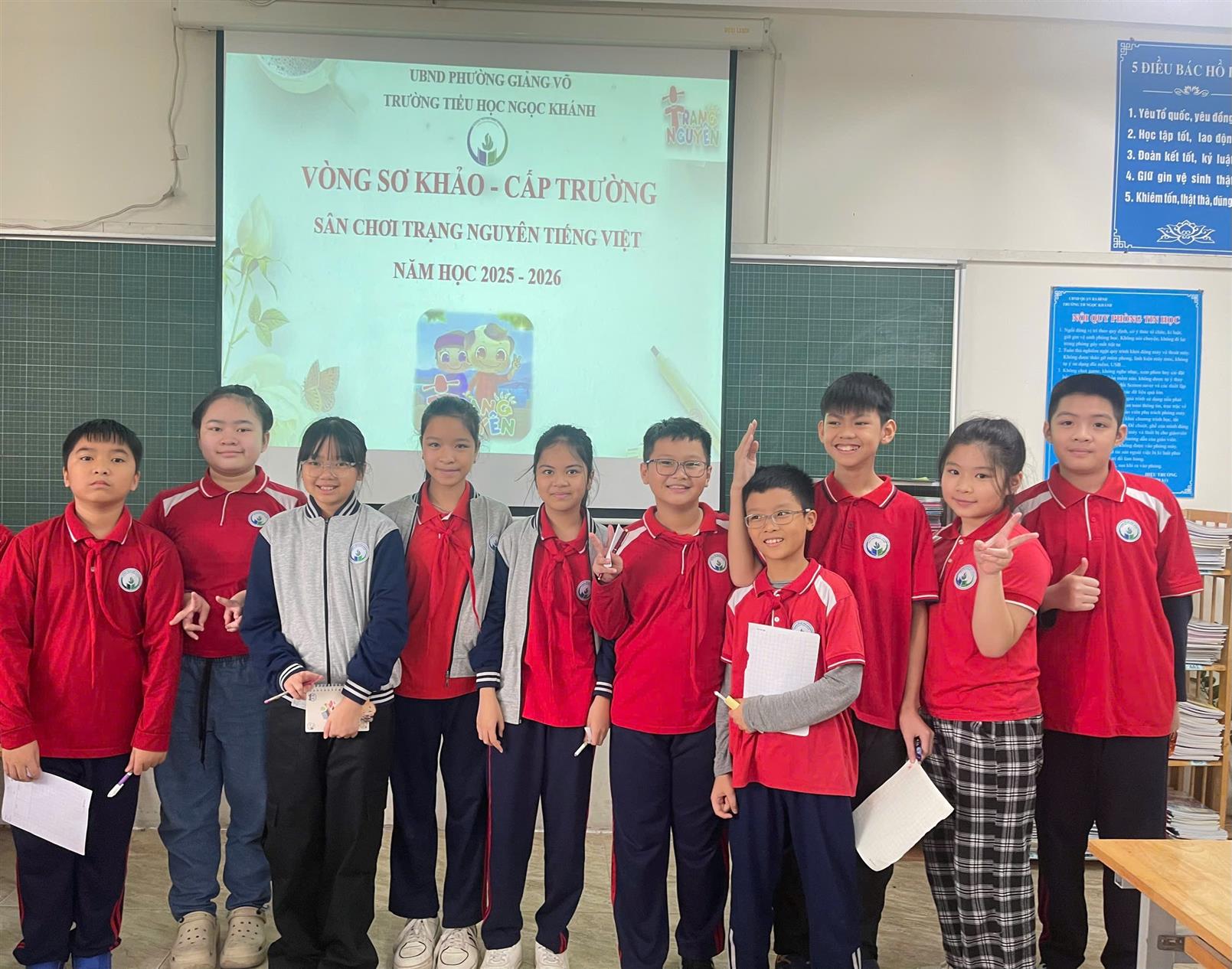 5A5 thi Trạng nguyên Tiếng Việt cấp Trường