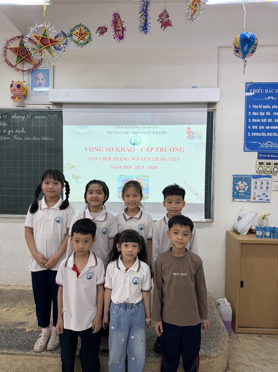 Lớp 2A6 hào hứng với sân chơi Trạng Nguyên Tiếng Việt.