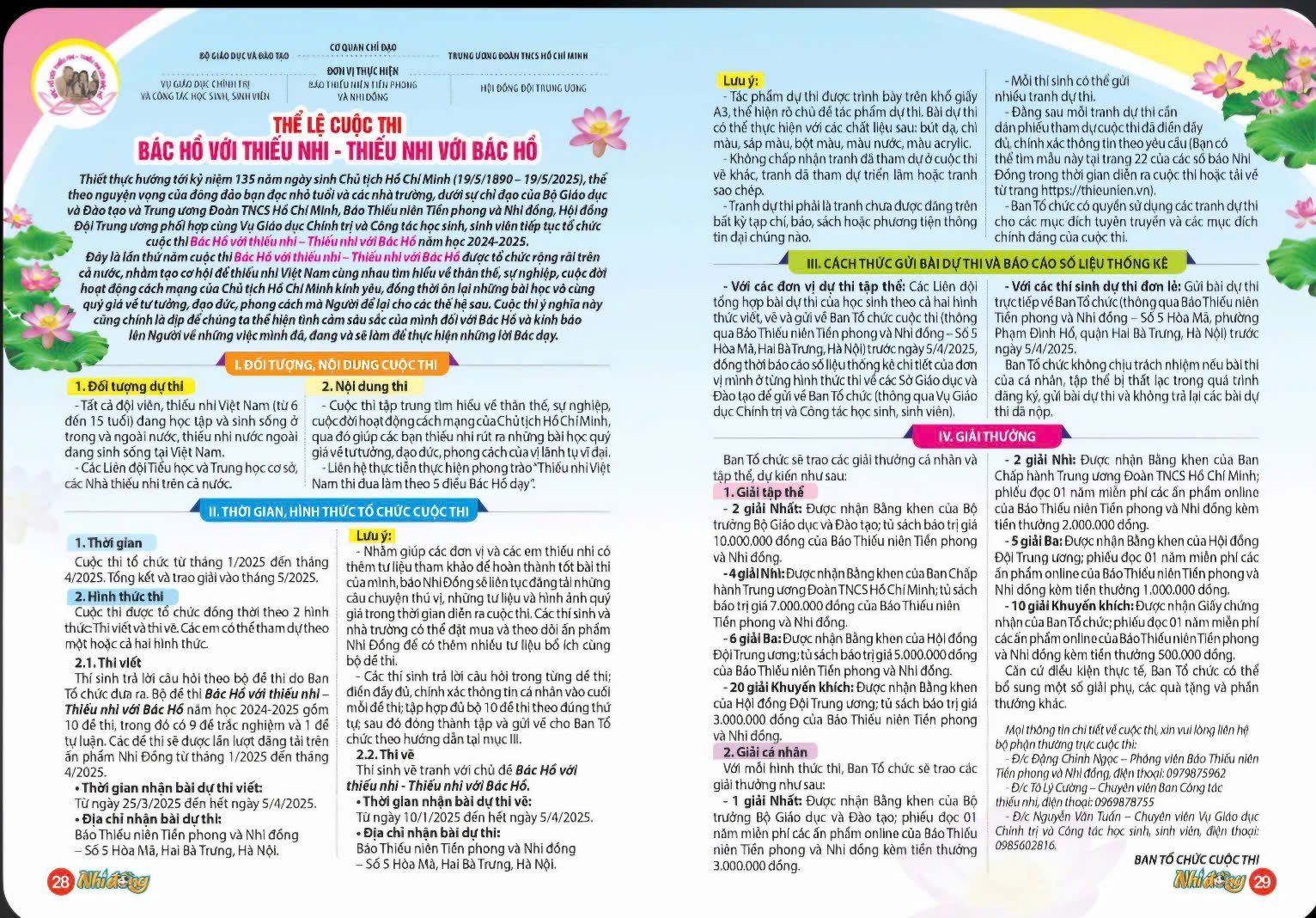 Phát động cuộc thi Bác Hồ với Thiếu nhi - Thiếu nhi Bác Hồ