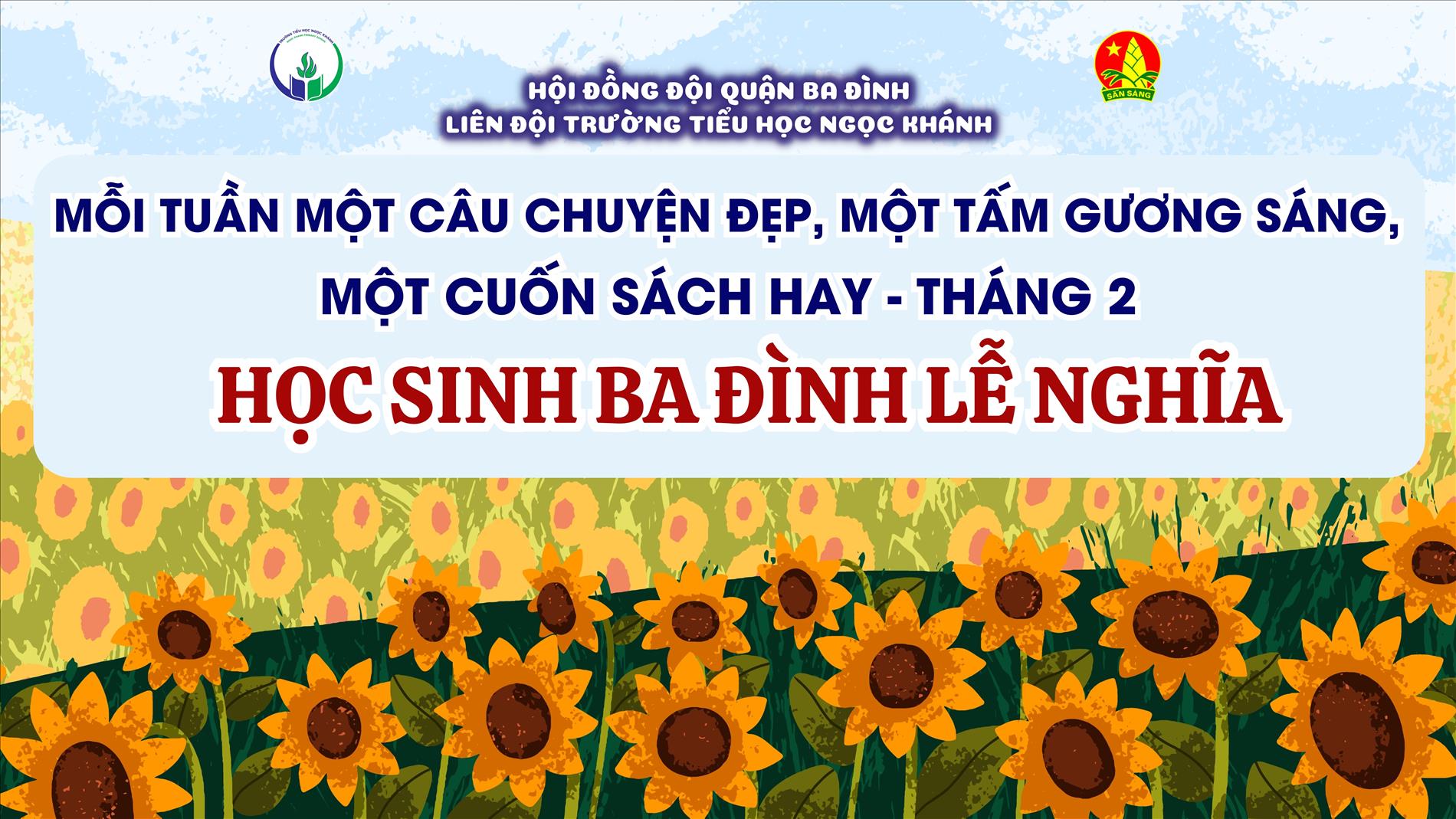 Mỗi tuần một câu chuyện đẹp, một tấm gương sáng, một cuốn sách hay tháng 2