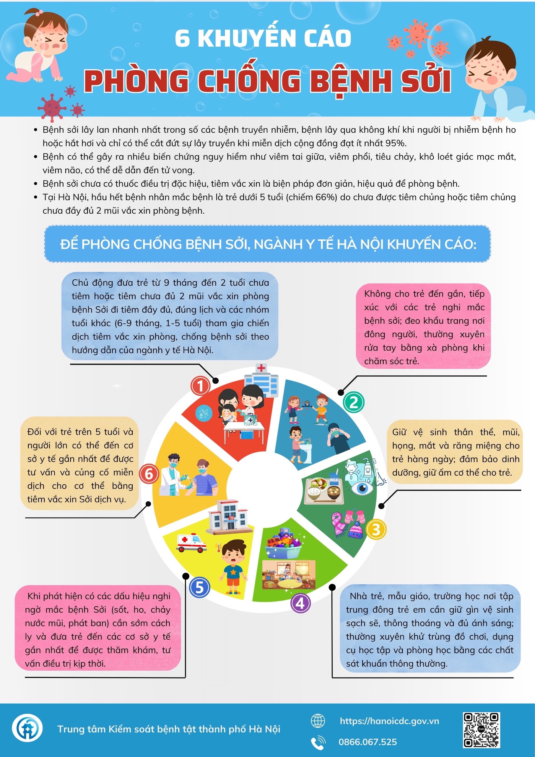 6 khuyến cáo phòng chống bệnh Sởi