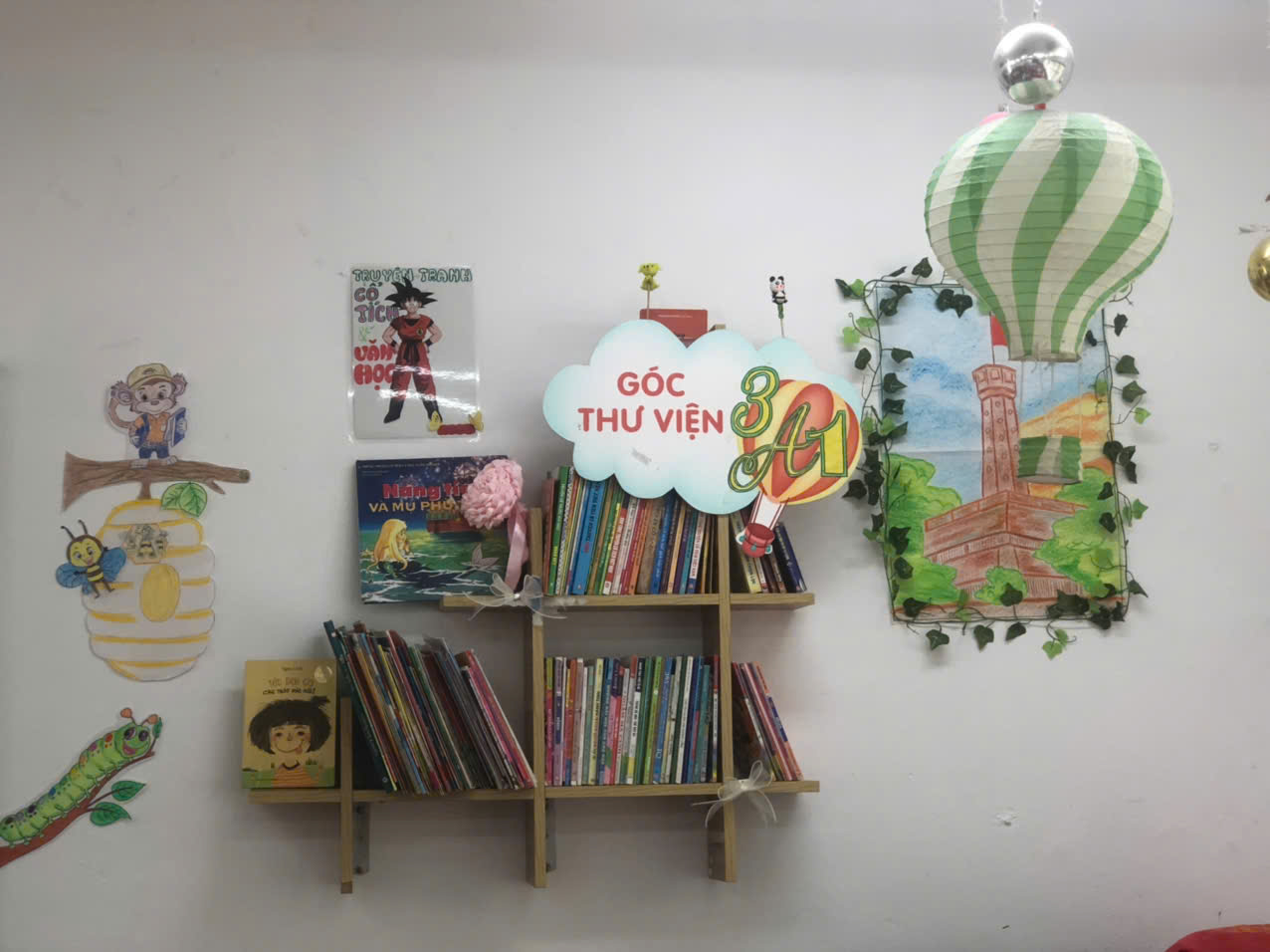 3A1: Góc thư viện lớp em.