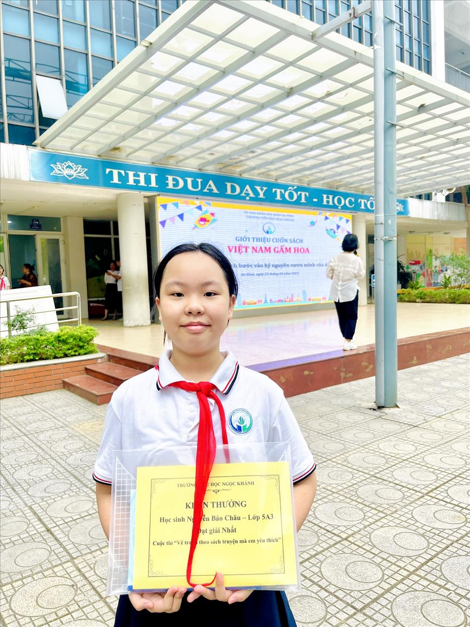 Lớp 5A3 tham dự “Ngày hội Đọc sách” của trường Tiểu học Ngọc Khánh