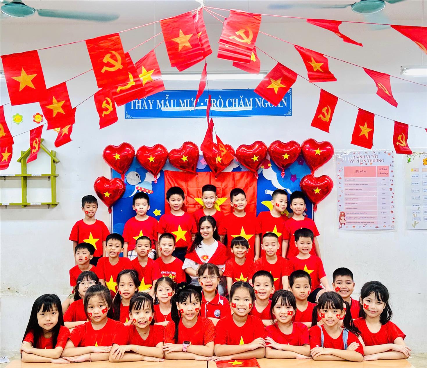 Lớp 3A4 - Trường Tiểu học Ngọc Khánh chào mừng kỷ niệm 80 năm Quốc khánh 2-9