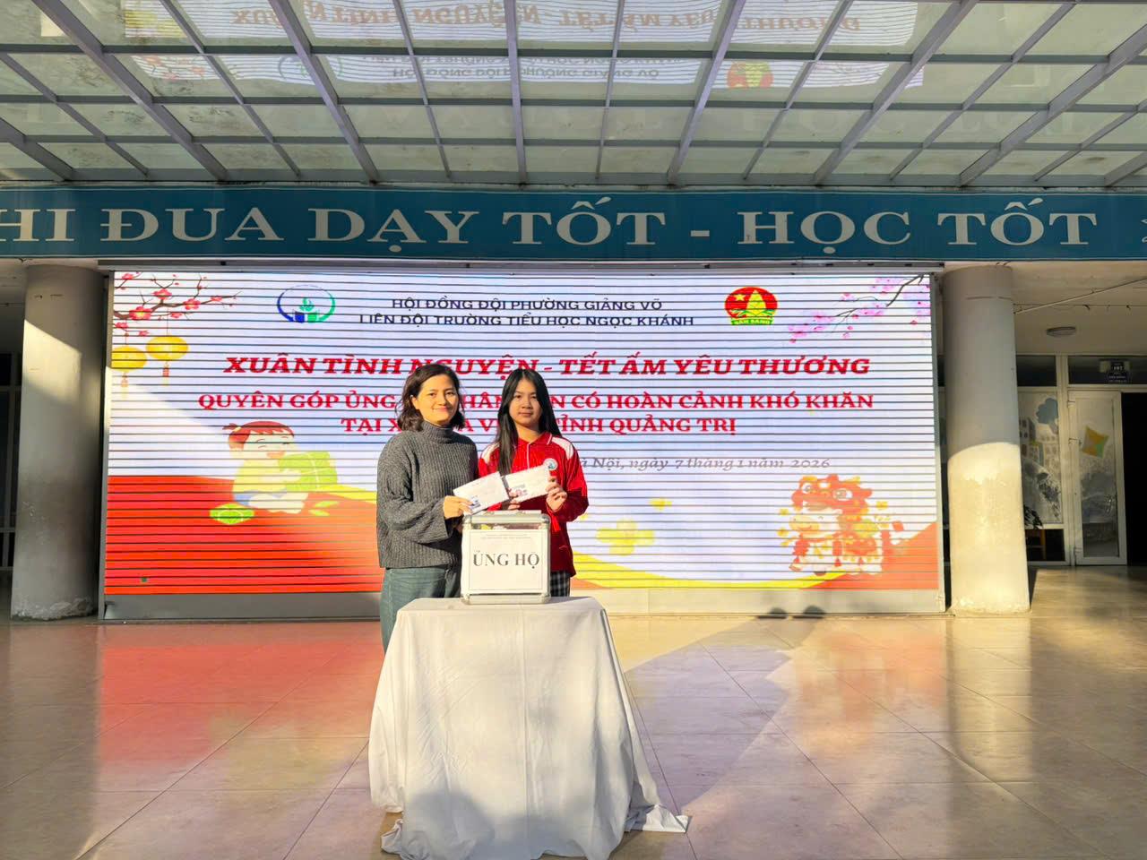 Lớp 5A4 hưởng ứng chương trình Xuân tình nguyện - Tết ấm yêu thương