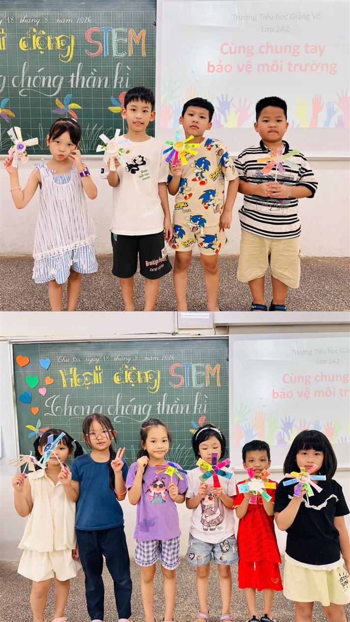 Hành động nhỏ – Ý nghĩa lớn vì môi trường xanh của học sinh khối 2 - Tiểu học Giảng Võ.