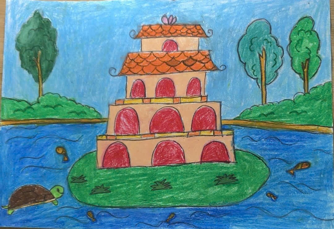 A drawing of a house on a small island

AI-generated content may be incorrect.