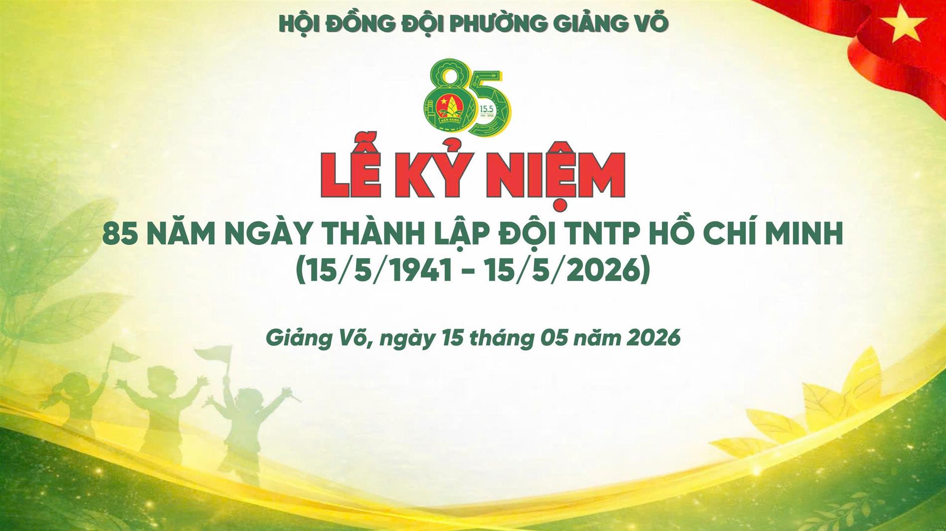 Tự hào 85 năm Đội TNTP Hồ Chí Minh – Ngọc Khánh rực sáng thành tích